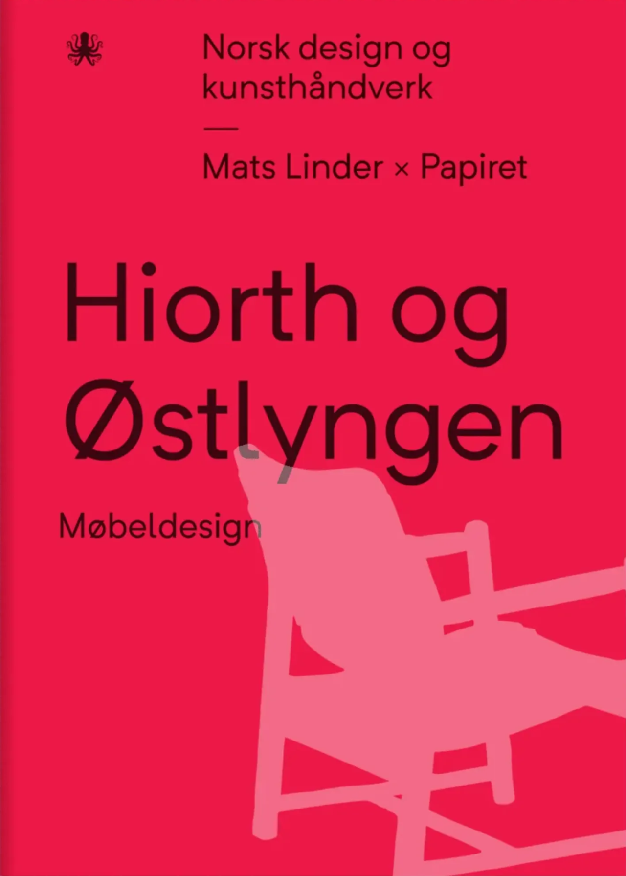 Red book cover with outline of a chair